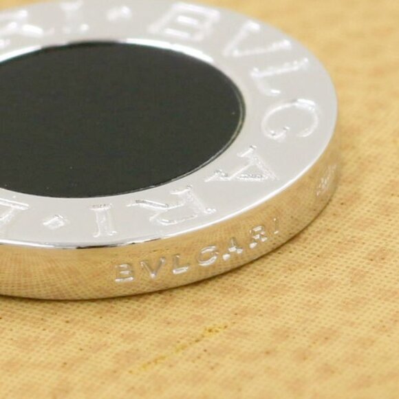 BVLGARI Tondo Sun Charm Pendant Top Charm 18k White Gold Auth #07060 - Picture 5 of 5